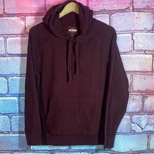 Alesbury Pullover Hoodie Maroon Mens M Kangaroo Pocket